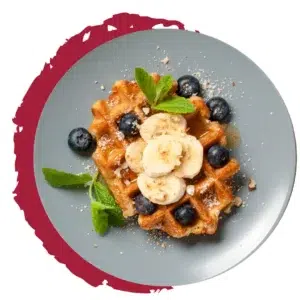 Waffles-with-berries-cinnamon-maple