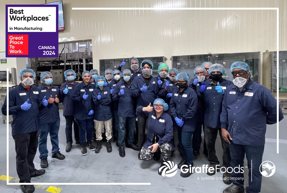 Giraffe-foods-awarded-best-workplace-in-manufacturing-2024-by-Great-Place-to-Work-photo-of-giraffe-foods-production-team-in-the-plant