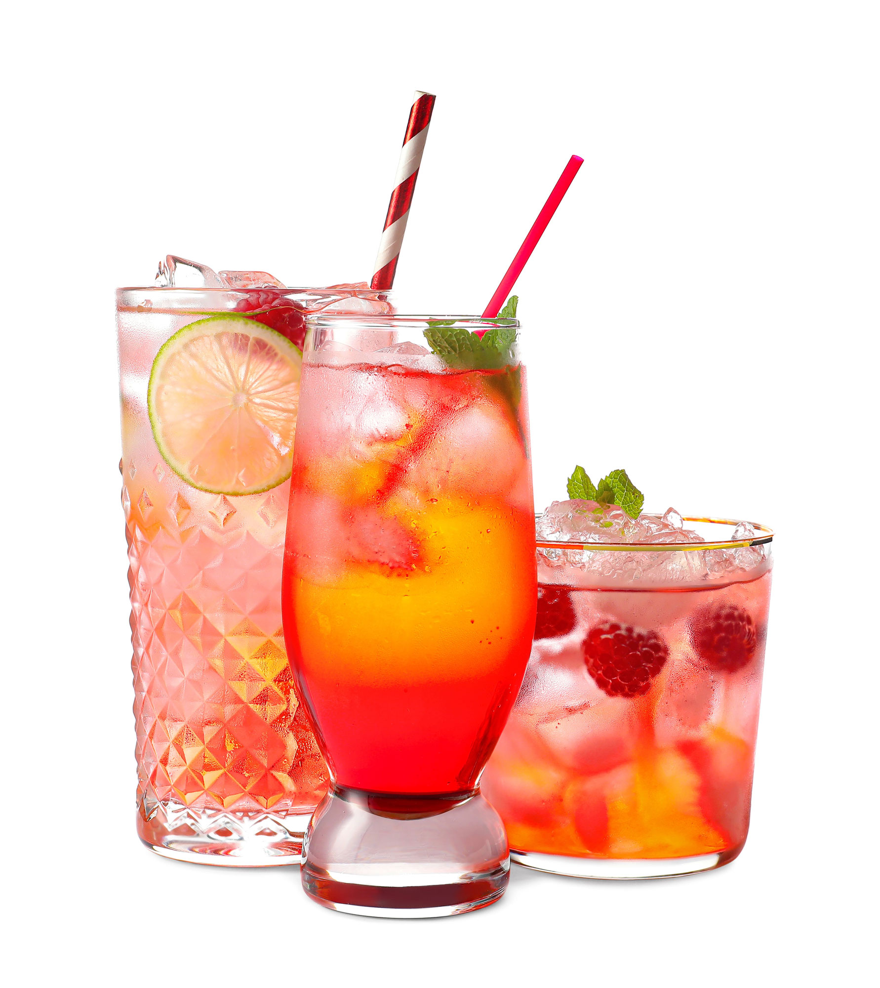 Glasses-with-tasty-raspberry-lemonade